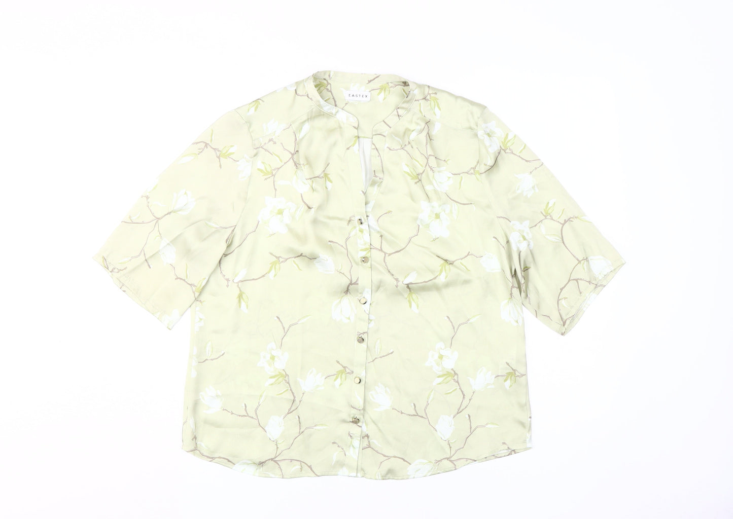 Eastex Women's Green Floral Blouse Size 14