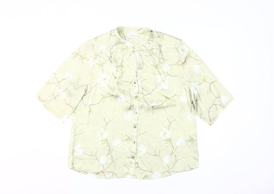 Eastex Women's Green Floral Blouse Size 14