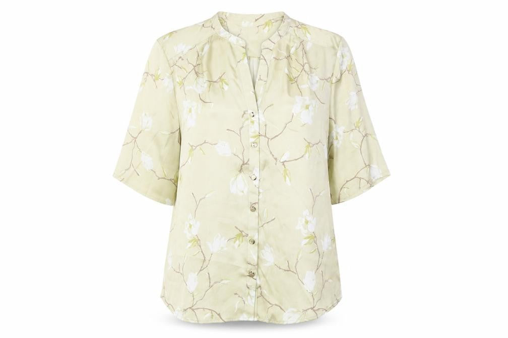 Womens UK Size 14 Eastex Green Polyester Blouse