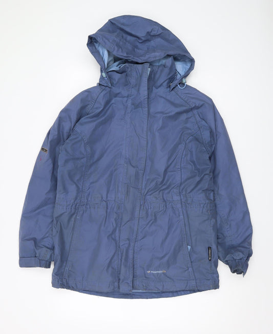 Mountain Life Women's Blue Parka Jacket - Size 10