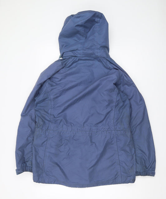 Mountain Life Women's Blue Parka Jacket - Size 10