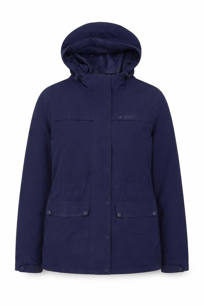Womens UK Size 8 Regular Mountain Warehouse Blue Polyester Blend Jacket