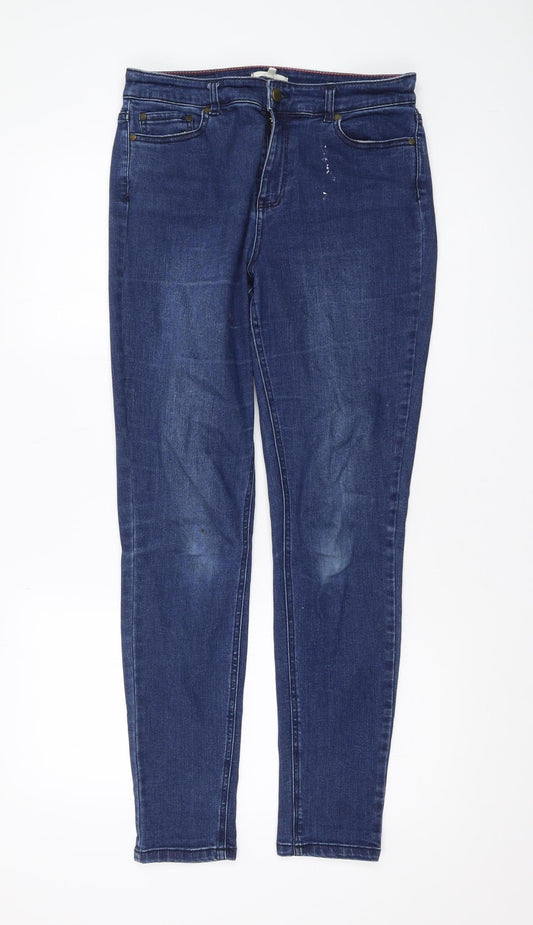 Joules Women's Blue Straight Jeans - M Size, Dark Wash