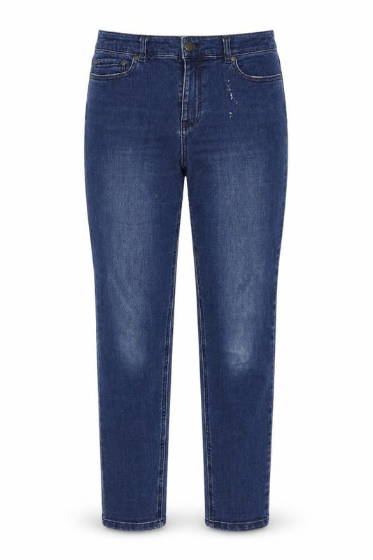 Joules Women's Blue Straight Jeans - M Size, Dark Wash