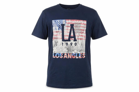 Mens UK Size S JACK & JONES Blue  Cotton T-Shirt
