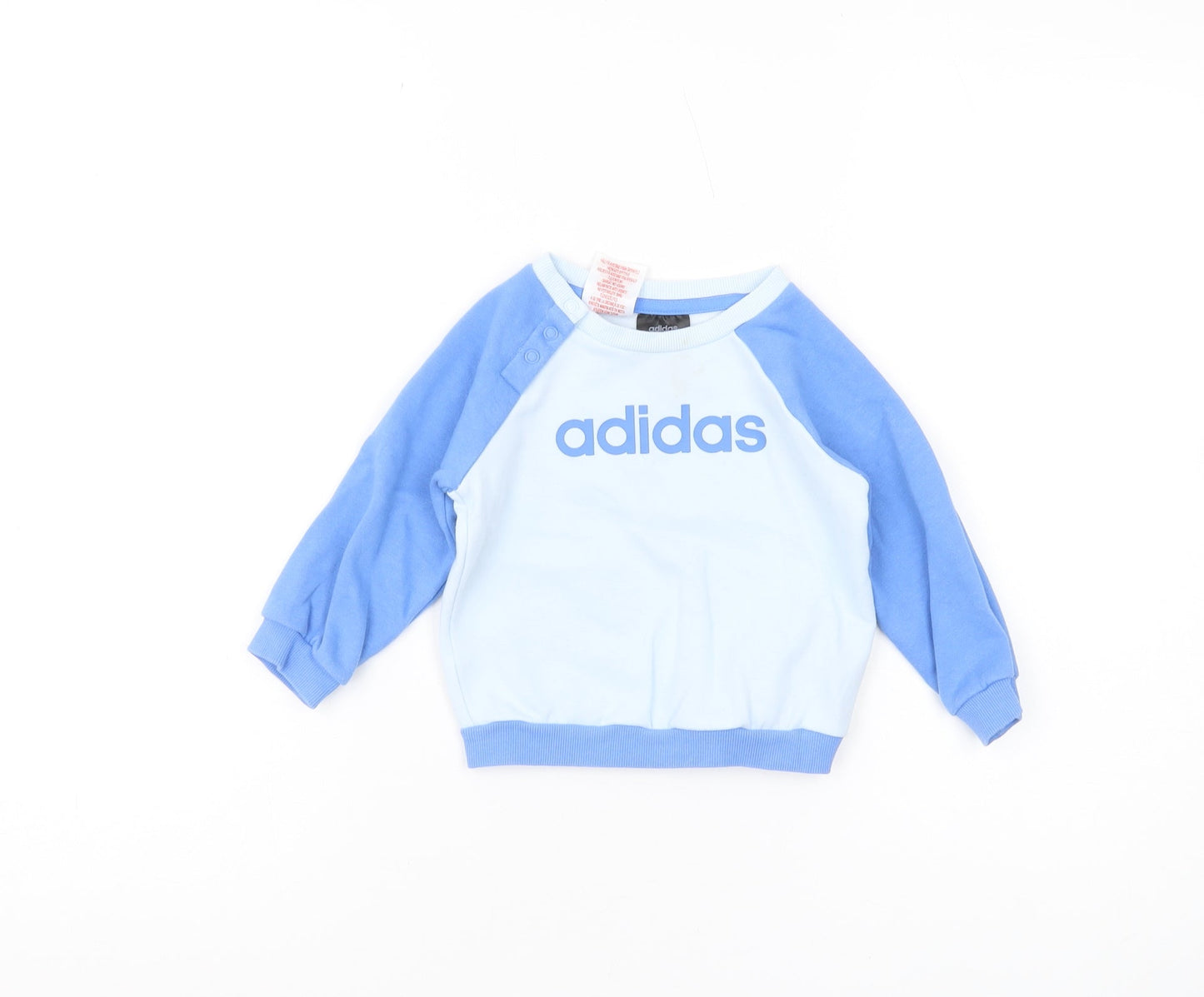 Adidas Unisex Baby Blue Pullover Top 3-6 Months