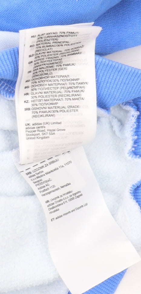 Adidas Unisex Baby Blue Pullover Top 3-6 Months