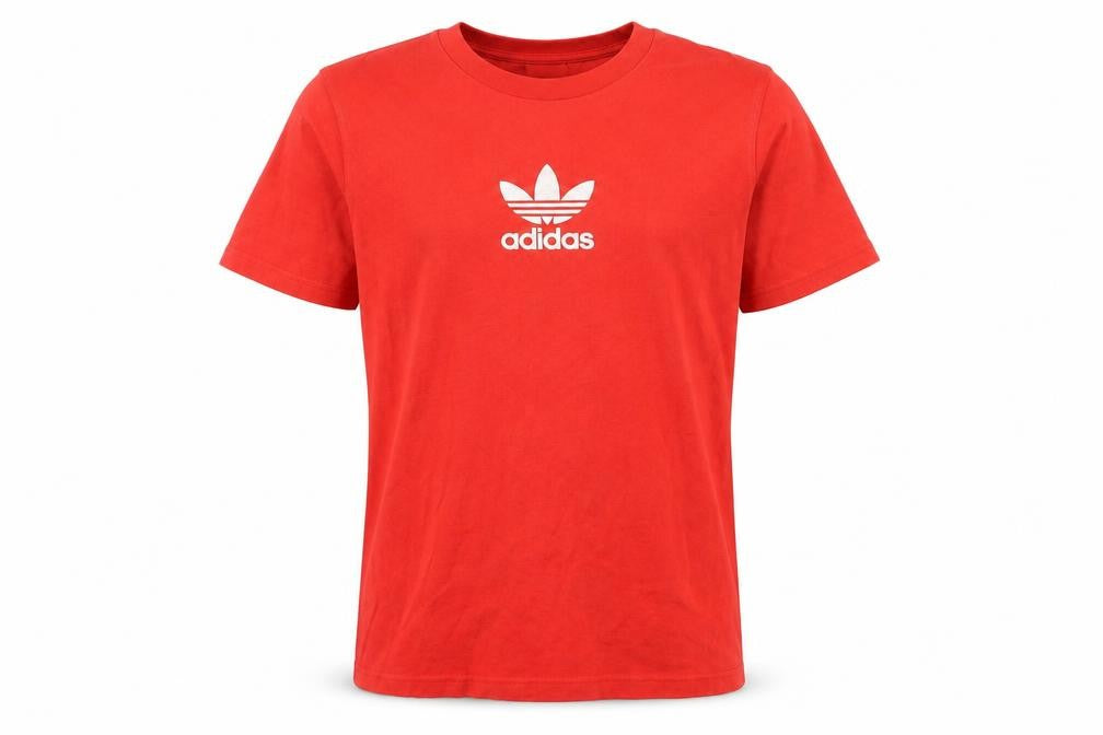 Mens UK Size M adidas Red  Cotton T-Shirt