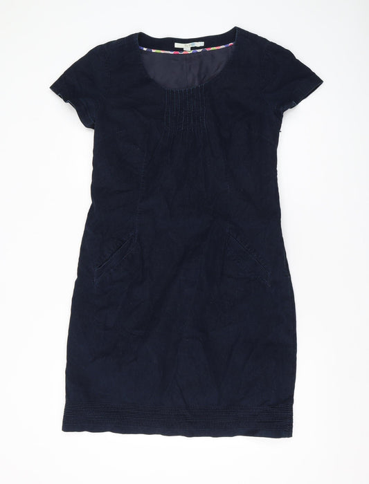 Boden Women's Black Sheath Dress Size 12, Short Sleeve