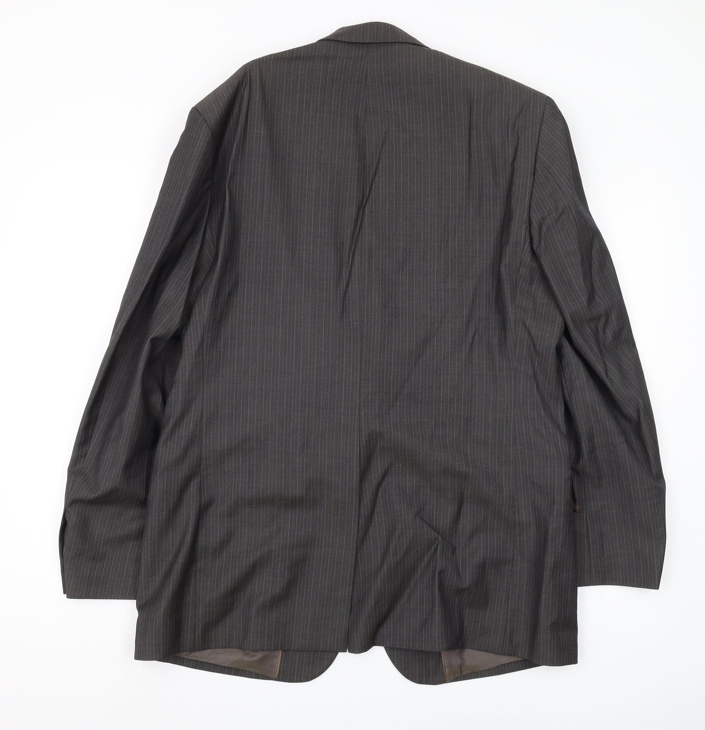 Daniel Hechter Men's Grey Striped 40 Blazer Jacket