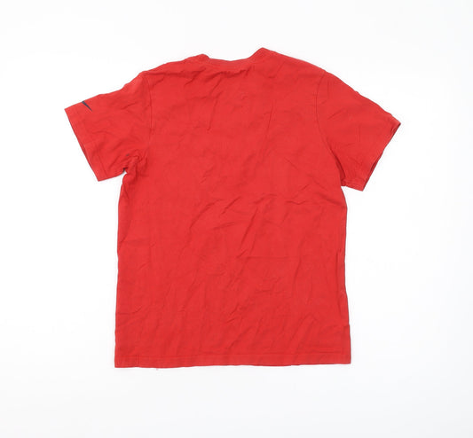Nike Boys Red Graphic Print T-Shirt M