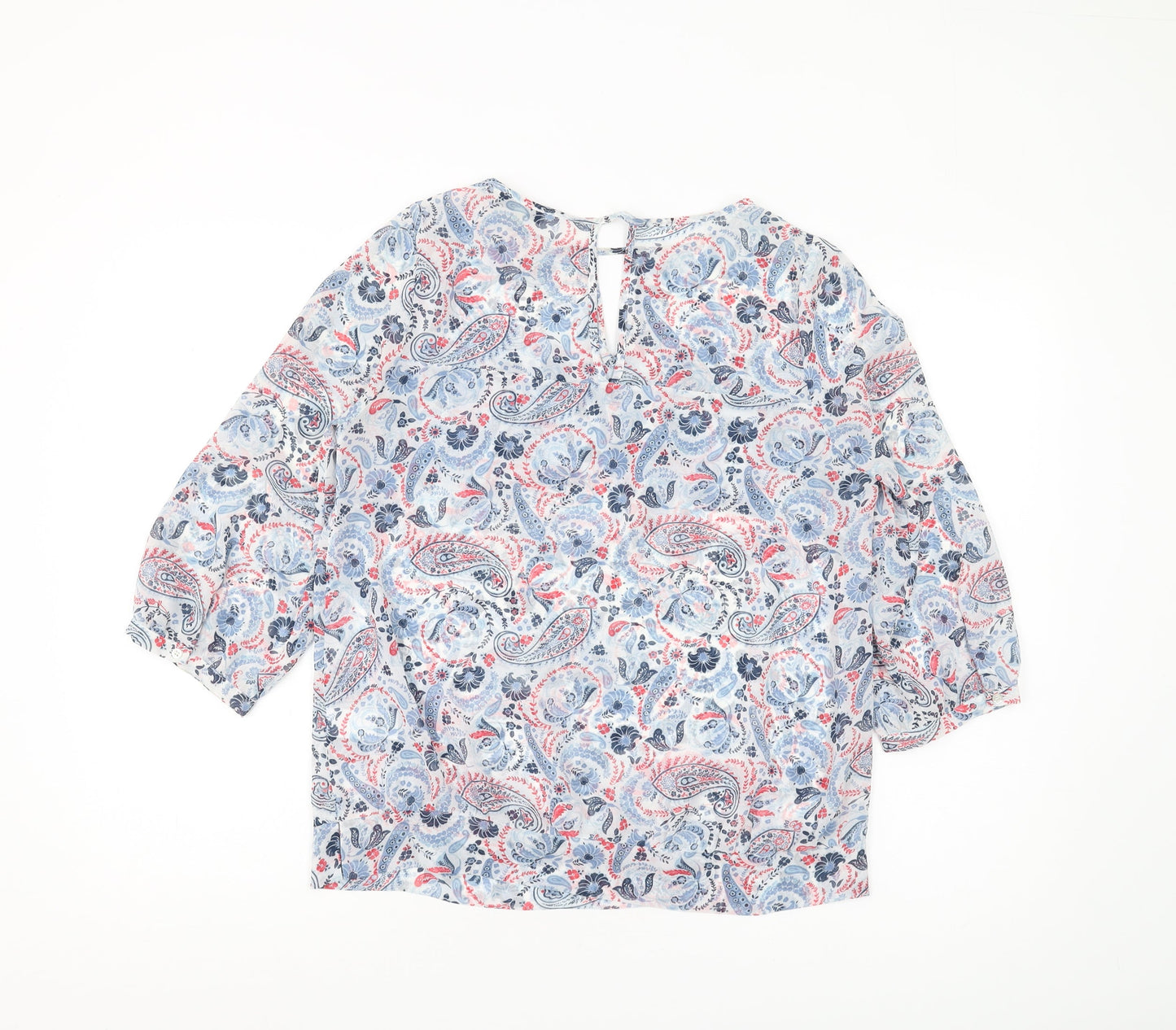 Next Women's Multicoloured Paisley Tunic Blouse Size 8