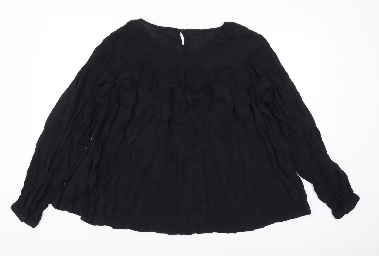 Marks and Spencer Women's Black Studded Blouse Size 16