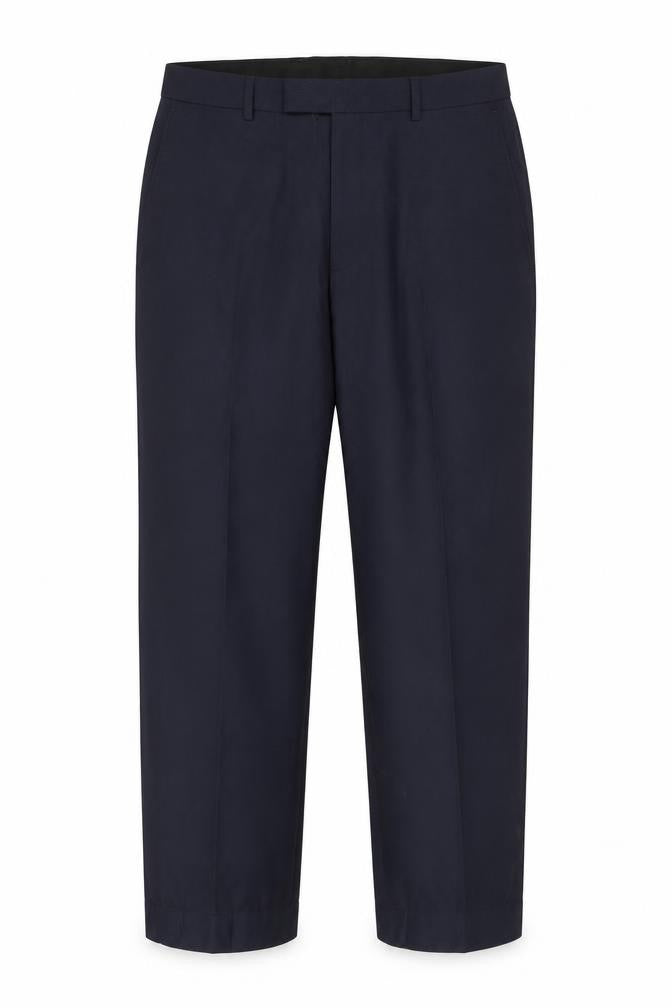 Marks & Spencer Men's Blue Regular Fit Trousers, L