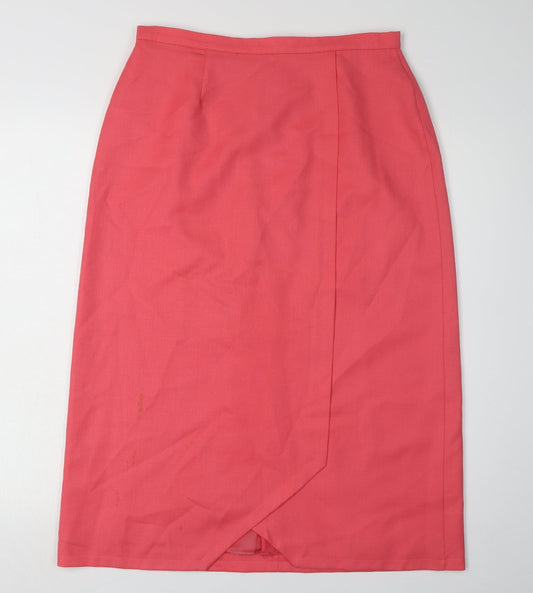 Alexon Women's Red Pencil Midi Skirt Size 14