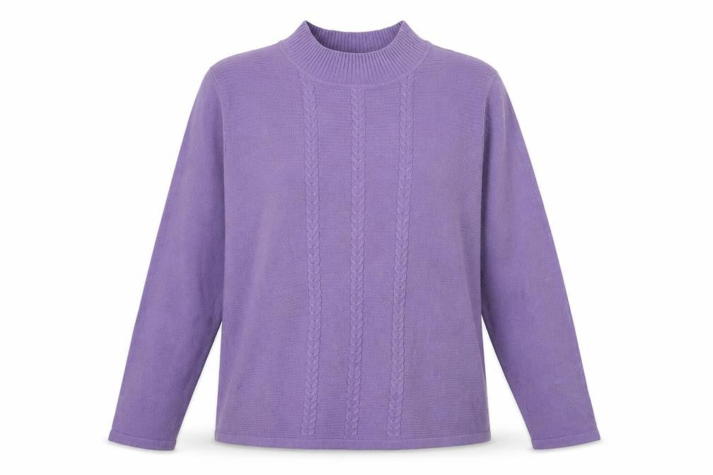 Isle Essentials Women's Purple Pullover Jumper M