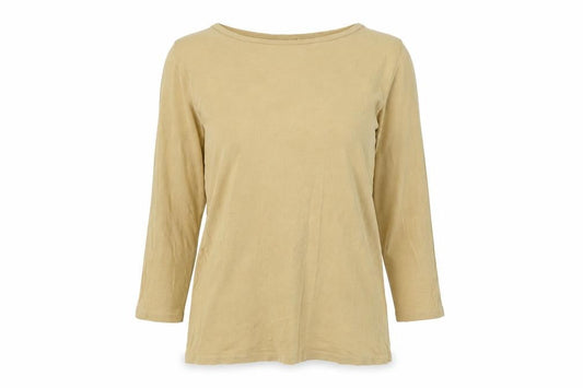 Womens UK Size UK 8 Fat Face Yellow Cotton Blend T-Shirt