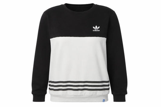 Unisex Adults UK M Regular adidas Black Pullover Sweatshirt