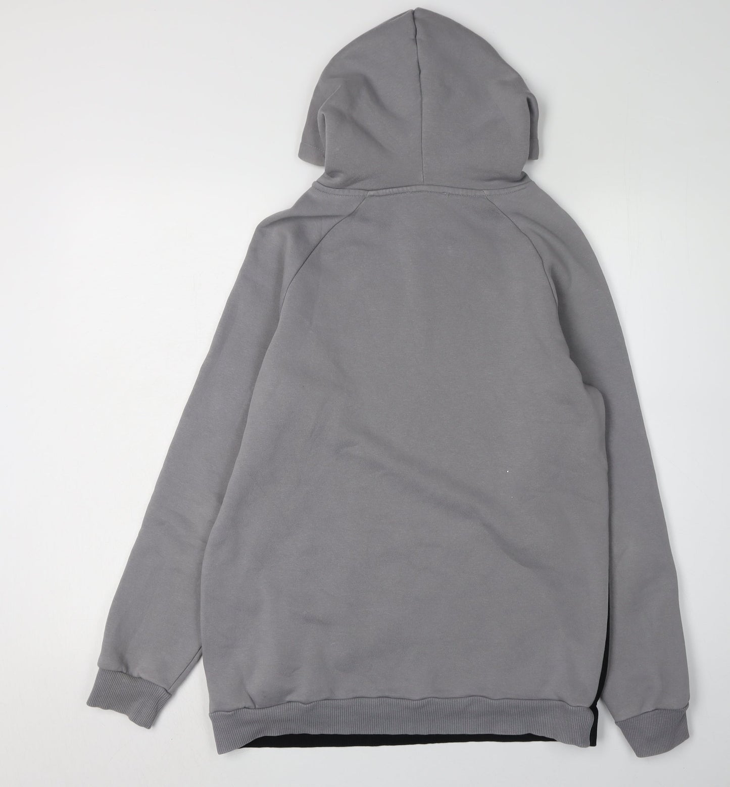 boohooMAN Men's Black Small Logo Pullover Hoodie