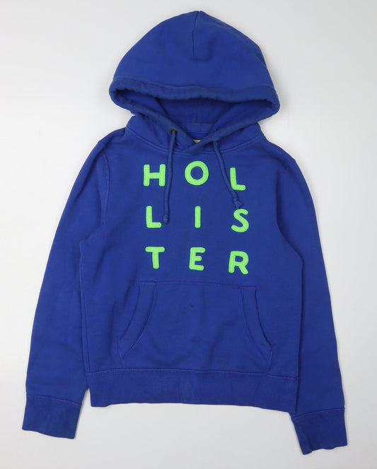 Hollister Unisex Blue Pullover Hoodie S