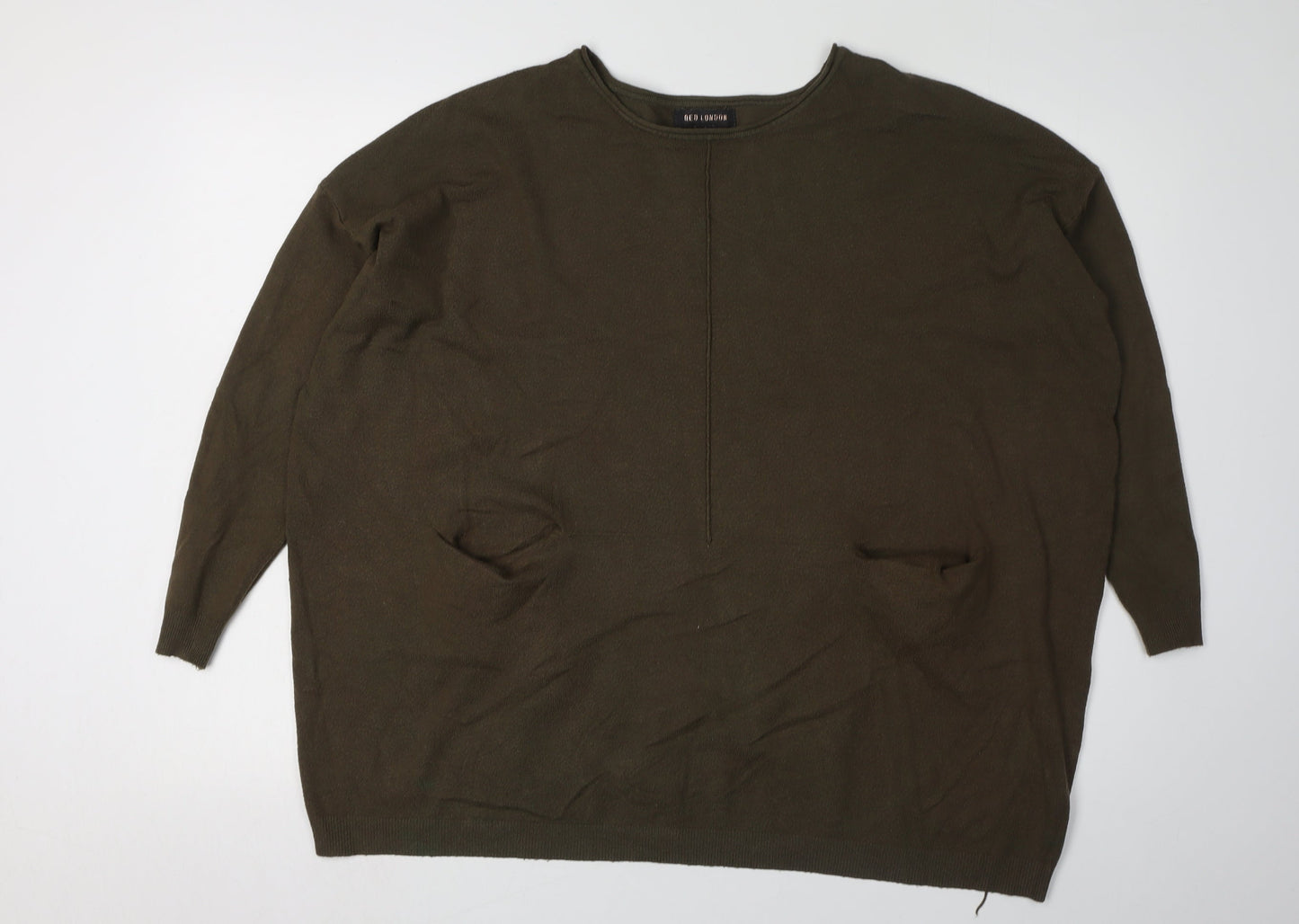 QED London Women's Green Pullover Jumper