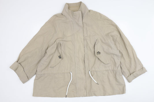 Lindex Women's Beige Relaxed Basic Jacket XS/S