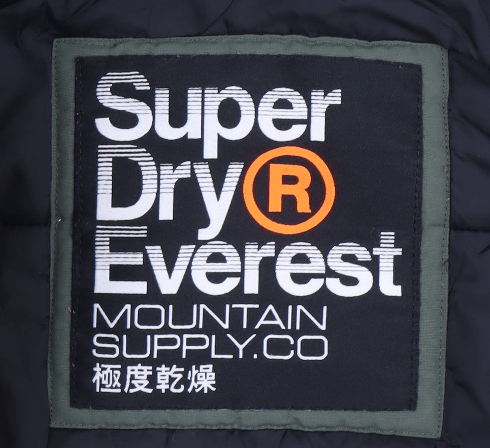 Superdry Women's Green Parka Coat Size 12