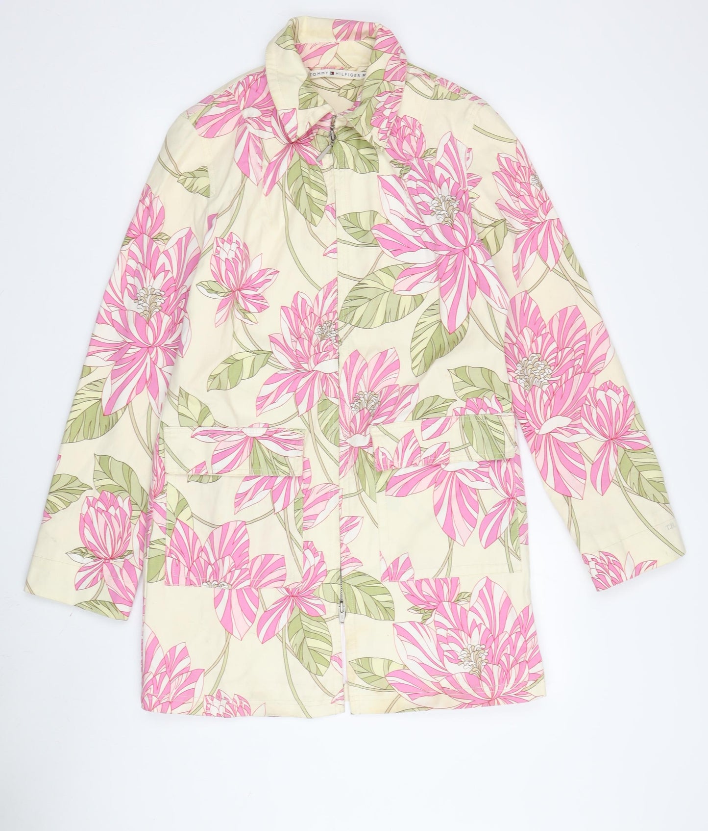 Tommy Hilfiger Women's Floral Cotton Jacket M Multicoloured