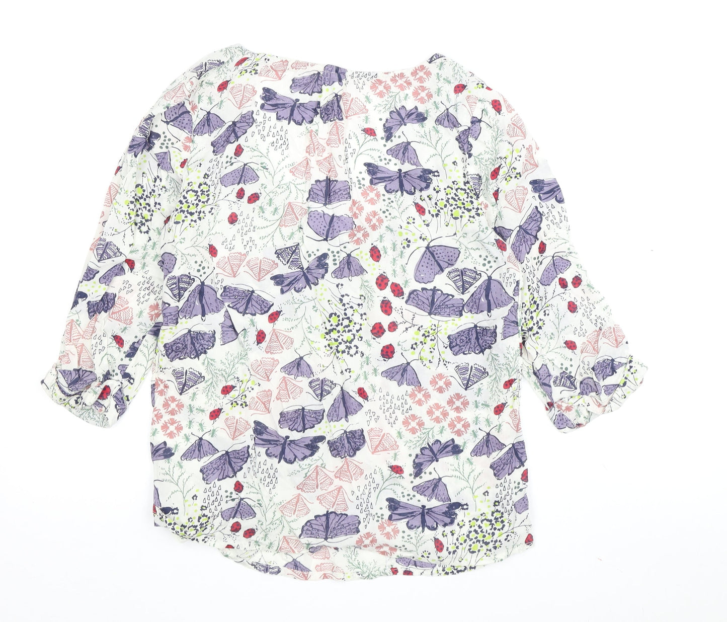 Joules Women's Multicoloured Floral Blouse - Size M