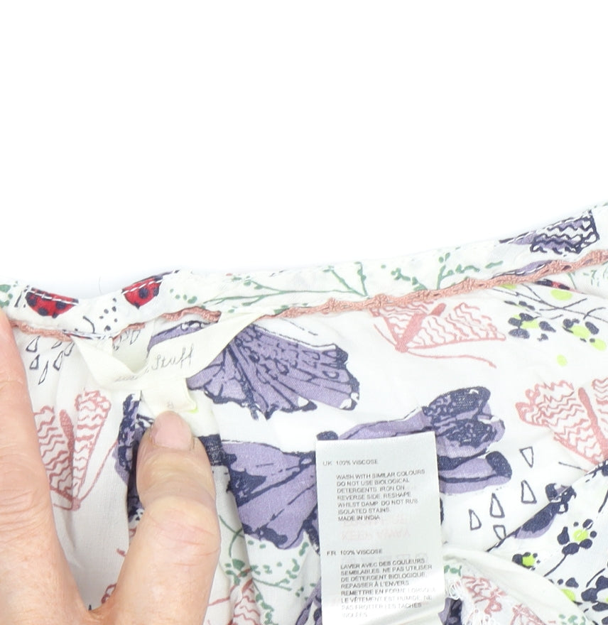 Joules Women's Multicoloured Floral Blouse - Size M