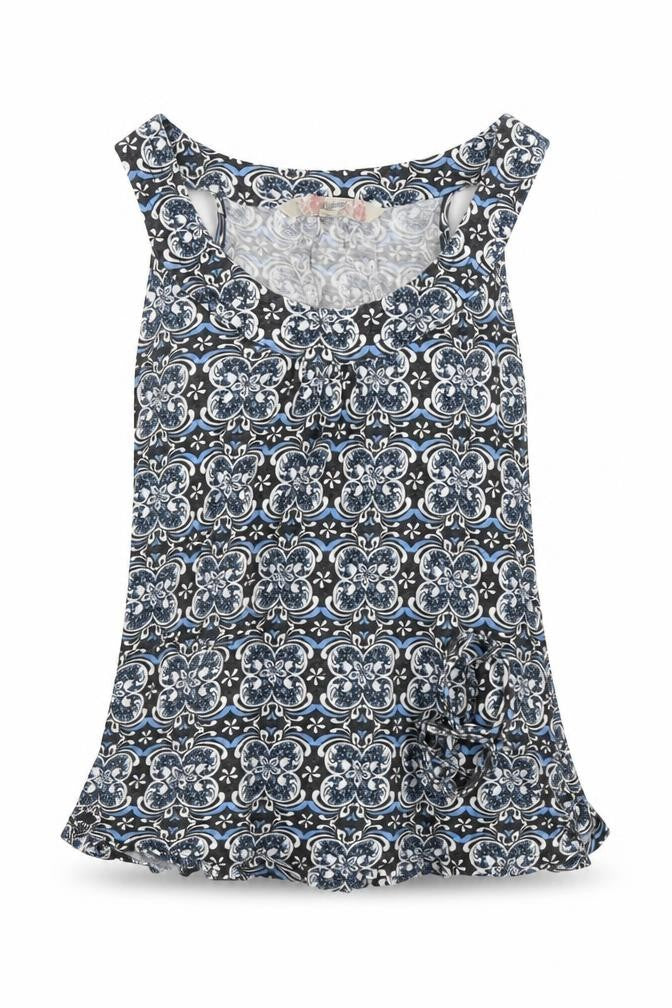 Front view of Mantaray Women's Multicoloured Floral Tank Top