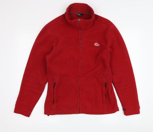 Lowe Alpine Women Red Fleece Jacket Size S Outdoor