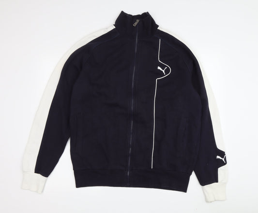 Puma Men's Black Track Jacket L Sports Zip
