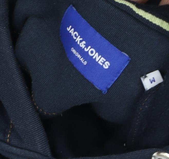 Jack & Jones Men's Blue Medium Pullover Hoodie