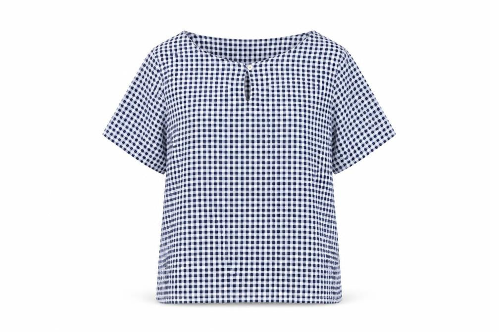Womens UK Size 10 Laura Ashley Blue Cotton Blouse