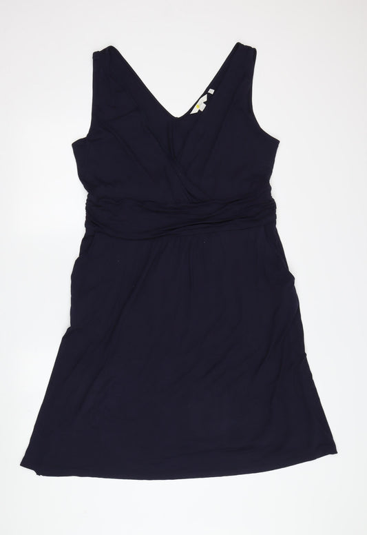 Boden Women's Black Sleeveless Viscose Dress