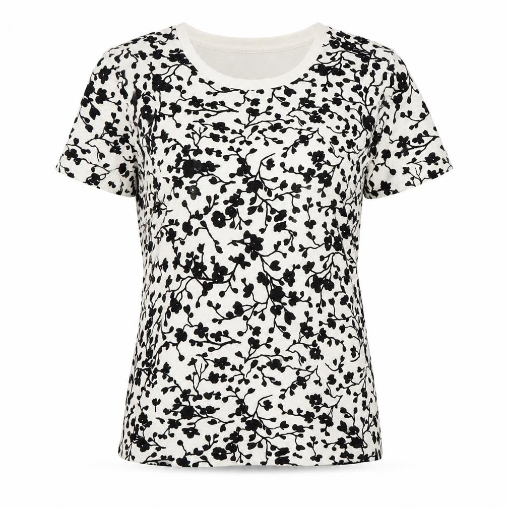 Womens UK Size M J.CREW Multicoloured 100% Cotton T-Shirt