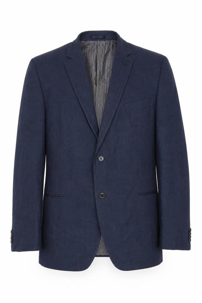 Mens 48 Chest Regular Jeff Banks Blue Two-Button Blazer