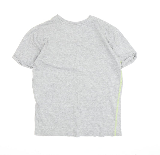 Penguin Grey Boys T-Shirt 12-13 Years, Graphic Print, Lightweight