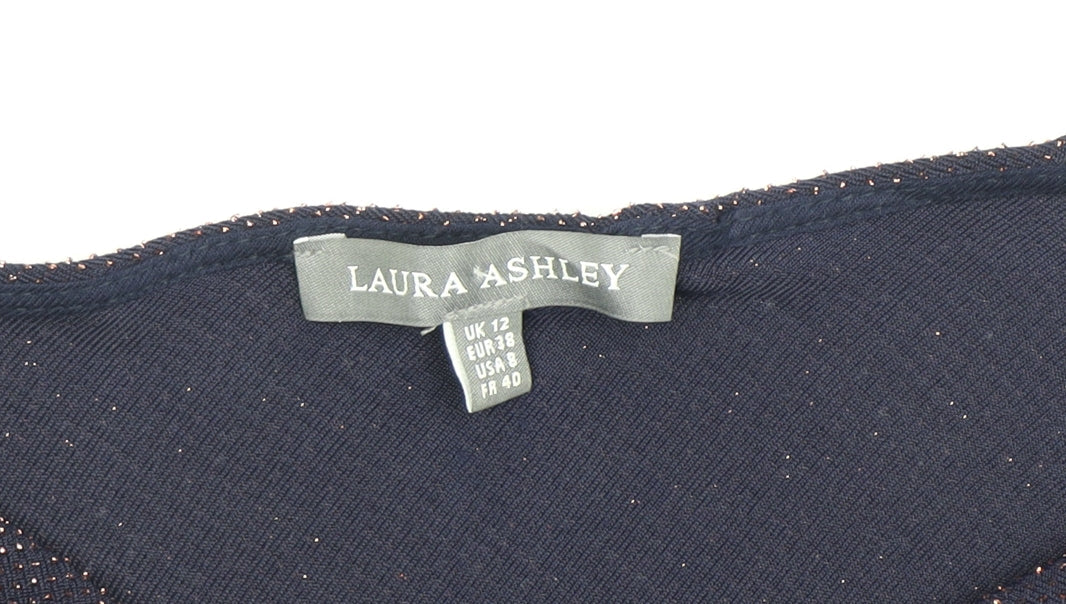 Laura Ashley Women’s Blue Cowl Neck Blouse Size 12