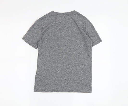 Abercrombie Kids Boys Grey Graphic T-Shirt 7-8 Years