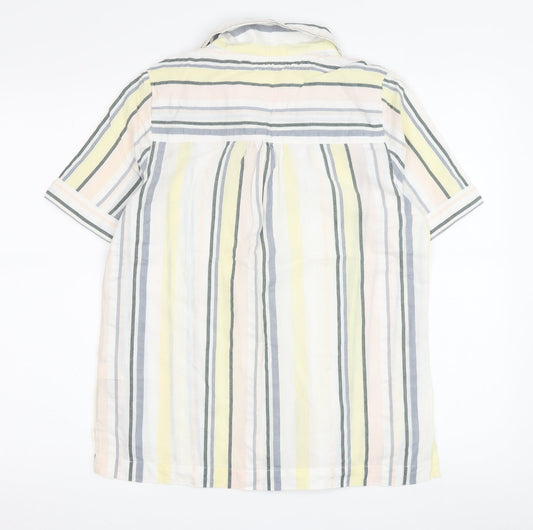 FatFace Women's Multicoloured Striped Nightshirt UK 8