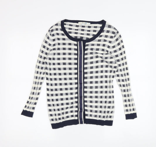 Boden Women's Multicoloured Check Cardigan, Size 8