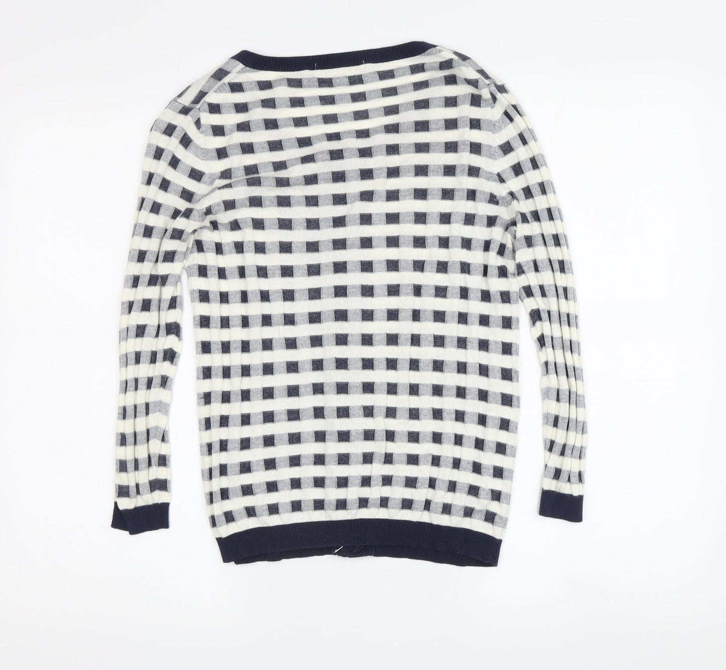 Boden Women's Multicoloured Check Cardigan, Size 8