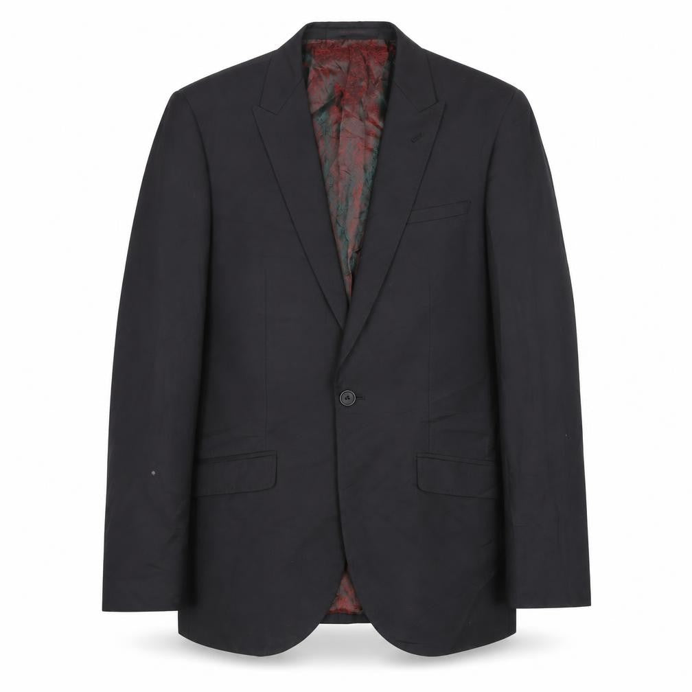 Mens 36 Chest Regular Ted Baker Black Two-Button Suit Jacket