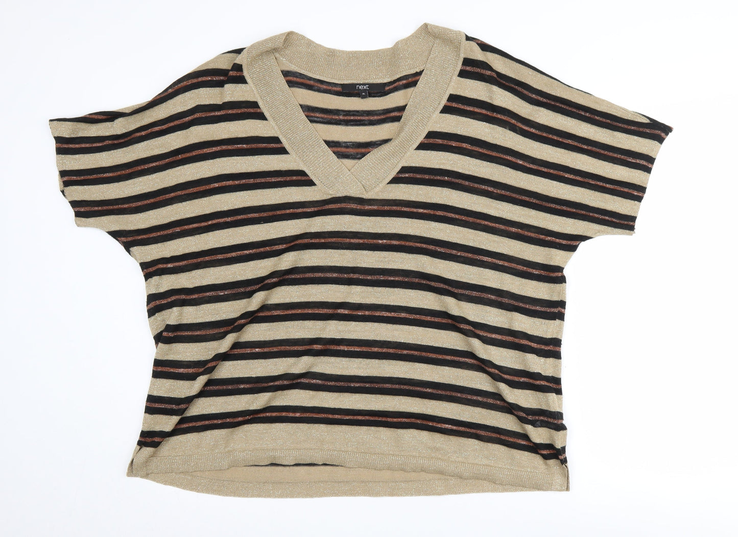 Next Women's Multicoloured XL V-Neck Pullover Jumper