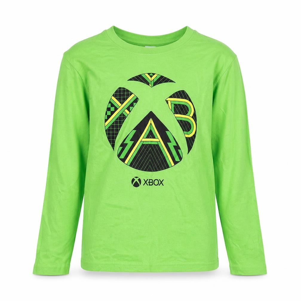Xbox Boys Green Graphic Long Sleeve T-Shirt 8-9 Years