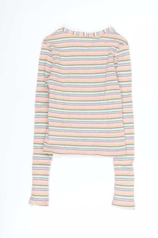Stradivarius Women's Multicoloured XS Cropped T-Shirt