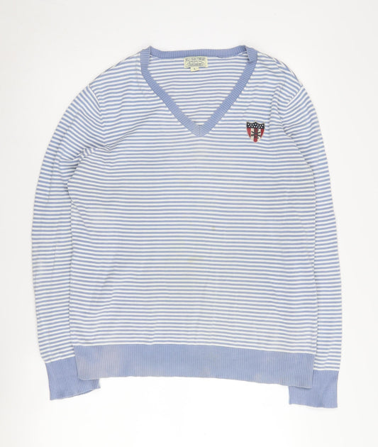 Polo Jeans Ralph Lauren Men's Blue Striped Pullover L