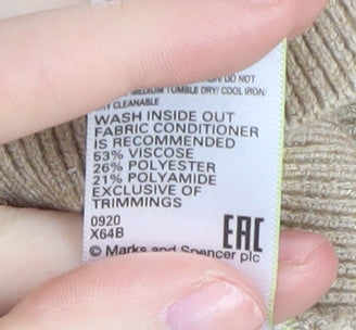 Marks and Spencer Women's Mock Neck Pullover Size 12